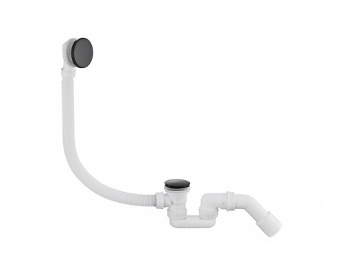 Автоматический сливы-перелив для ванны Grocenberg GB230BL Чёрный матовый