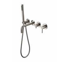 Смеситель для ванны с ручным душем Grocenberg GB5070NK Никель