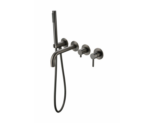 Смеситель для ванны с ручным душем Grocenberg GB5070BG Графит