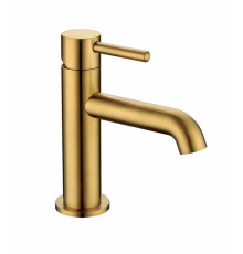 Смеситель для раковины стандартный Grocenberg GB2099GL золотой брашированный