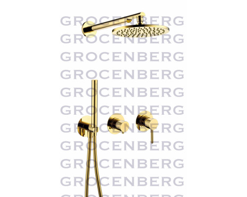 Душевой комплект Grocenberg GB5090GO Золото