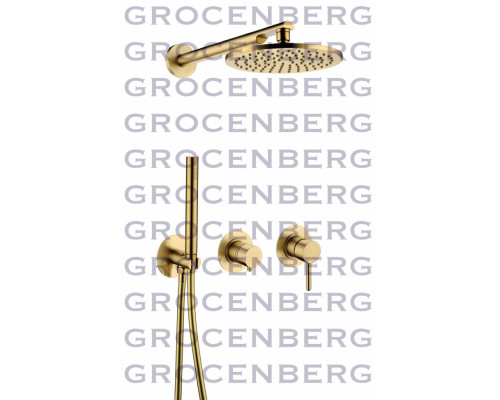 Душевой комплект Grocenberg GB5090MG Матовое золото