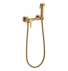 Смеситель с гигиеническим душем  Grocenberg GB103N-GL золотой брашированный