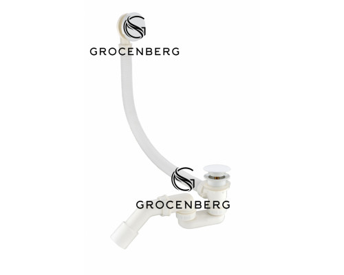 Автоматический сливы-перелив для ванны Grocenberg GB230W Белый