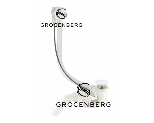Полуавтоматический сливы-перелив для ванны Grocenberg GB240W Белый