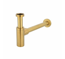 Сифон для раковины Grocenberg GB210 золотой брашированный
