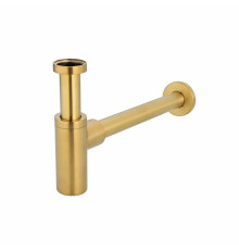 Сифон для раковины Grocenberg GB210 золотой брашированный