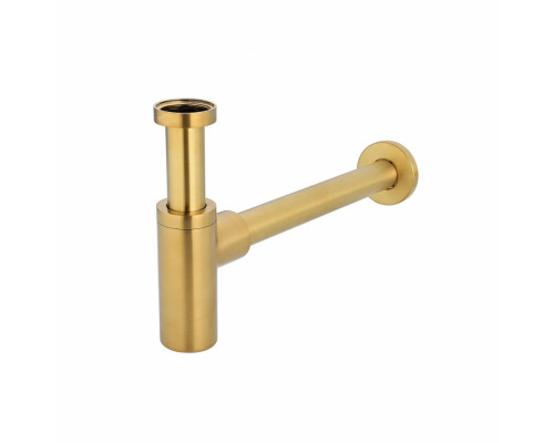 Сифон для раковины Grocenberg GB210 золотой брашированный