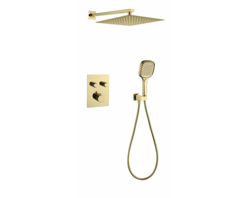 Душевая система скрытого монтажа Grocenberg GB5040GO с Термостатом Vernet (Франция)