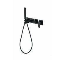 Смеситель для ванны скрытого монтажа Grocenberg GB5060BL с Картриджем Kerox (Венгрия)