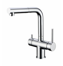 Смеситель для кухни под фильтр с выдвижным изливом GROCENBERG GB4097CR (Kerox Венгрия)