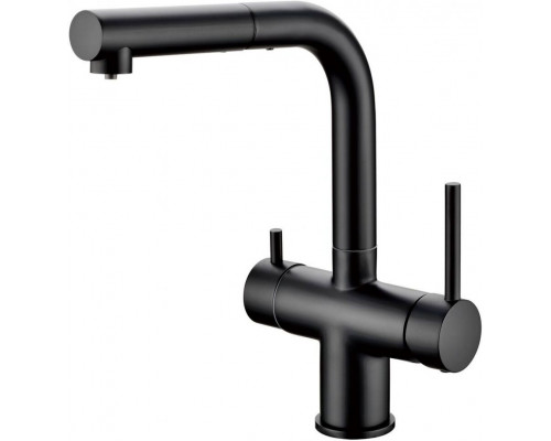 Смеситель для кухни под фильтр с выдвижным изливом GROCENBERG GB4097BL (Kerox Венгрия)