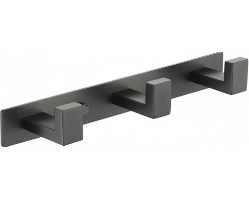 Полотенцедержатель на планке 3-й Grocenberg AC0013 (Графит)