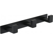 Полотенцедержатель на планке 3-й Grocenberg AC0013 (Черный матовый)