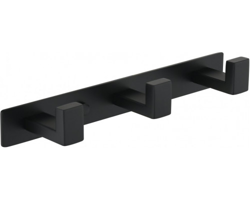 Полотенцедержатель на планке 3-й Grocenberg AC0013 (Черный матовый)