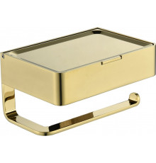 Настенный бумагодержатель плоский Grocenberg AC0050 (Золото глянец)