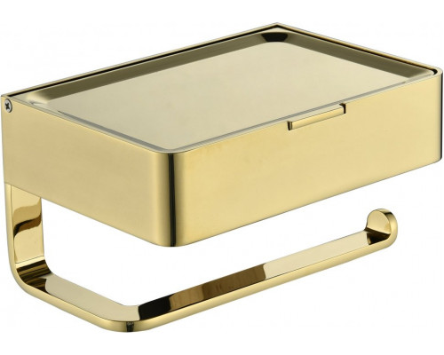 Настенный бумагодержатель плоский Grocenberg AC0050 (Золото глянец)