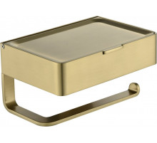 Настенный бумагодержатель плоский Grocenberg AC0050 (Матовое золото)