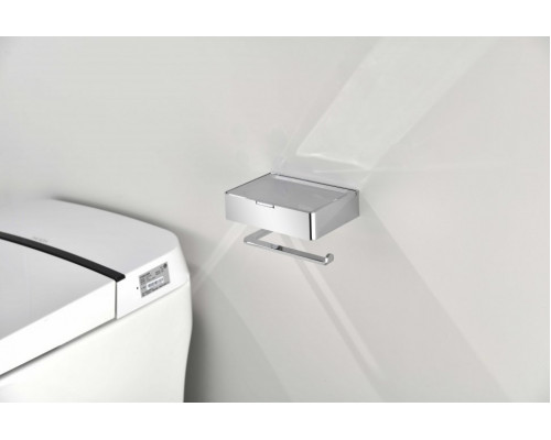 Настенный бумагодержатель плоский Grocenberg AC0050 (Хром)