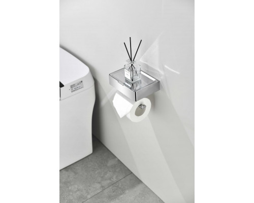 Настенный бумагодержатель плоский Grocenberg AC0050 (Хром)