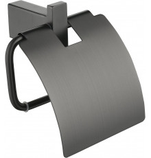 Настенный бумагодержатель с крышкой Grocenberg AC0029 (Графит)