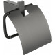 Настенный бумагодержатель с крышкой Grocenberg AC0029 (Графит)