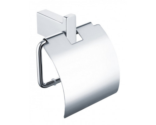 Настенный бумагодержатель с крышкой Grocenberg AC0029 (Хром)