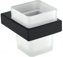 Настенный стакан одинарный Grocenberg AC0021 (Черный матовый)