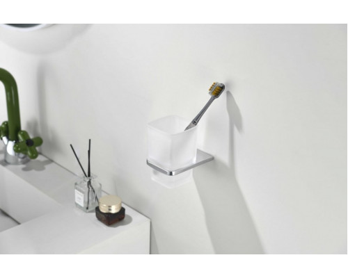 Настенный стакан одинарный Grocenberg AC0053 (Хром)