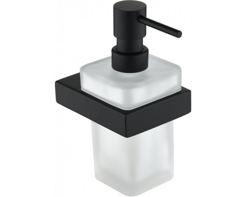 Настенный дозатор для жидкого мыло Grocenberg AC0028 (Черный матовый)