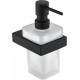 Настенный дозатор для жидкого мыло Grocenberg AC0028 (Черный матовый)