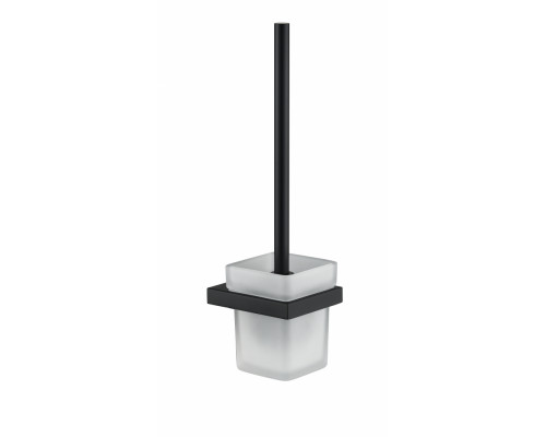 Настенный ёршик для унитаза Grocenberg AC0026 (Черный матовый)