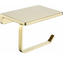 Настенный бумагодержатель плоский Grocenberg AC0027 (Золото глянец)