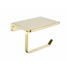 Настенный бумагодержатель плоский Grocenberg AC0027 (Золото глянец)