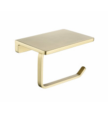 Настенный бумагодержатель плоский Grocenberg AC0027 (Матовое золото)