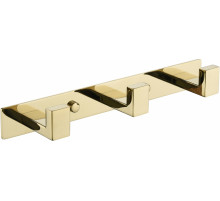 Полотенцедержатель на планке 3-й Grocenberg AC0013 (Золото глянец)