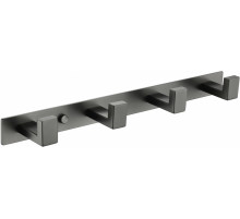 Полотенцедержатель на планке 4-й Grocenberg AC0014 (Графит)