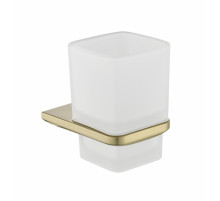 Настенный стакан одинарный Grocenberg AC0053 (Матовое золото)