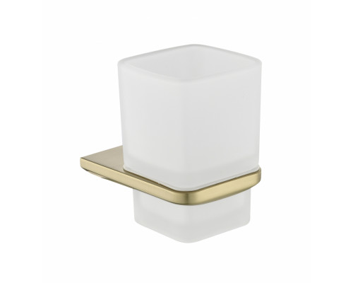 Настенный стакан одинарный Grocenberg AC0053 (Матовое золото)