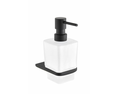 Настенный дозатор для жидкого мыло Grocenberg AC0064 (Черный матовый)