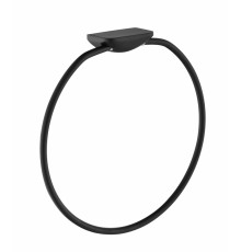 Кольцо для полотенец Grocenberg AC0063 (Черный матовый)