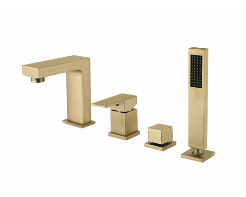 Смеситель на борт ванны Groсenberg GB6008-1 Матовое золото
