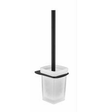 Настенный ёршик для унитаза Grocenberg AC0057 (Черный матовый)