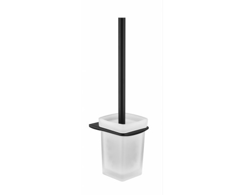 Настенный ёршик для унитаза Grocenberg AC0057 (Черный матовый)