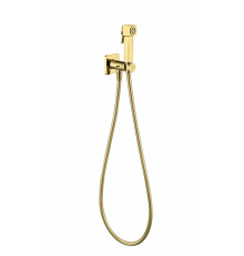 Смеситель Прогрессивный встраиваемый с гигиеническим душем Grocenberg GB005GO Золото