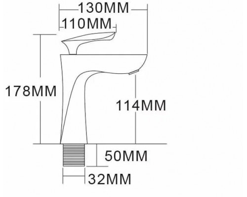 Cмеситель для раковины Grocenberg GB2001 Черный матовый