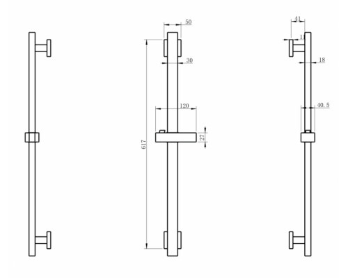 Стойка для душа Grocenberg GB502 Золото
