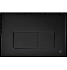 Кнопка смыва для унитаза (металл) GROCENBERG KM3070BL Черный матовый