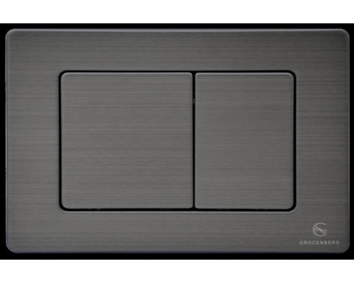 Кнопка смыва для унитаза (металл) GROCENBERG KM3080BG Графит