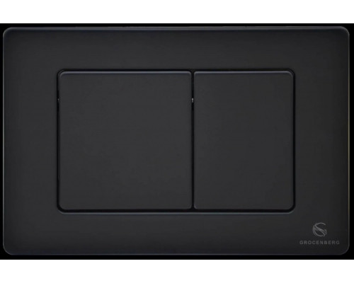 Кнопка смыва для унитаза (металл) GROCENBERG KM3080BL Черный матовый